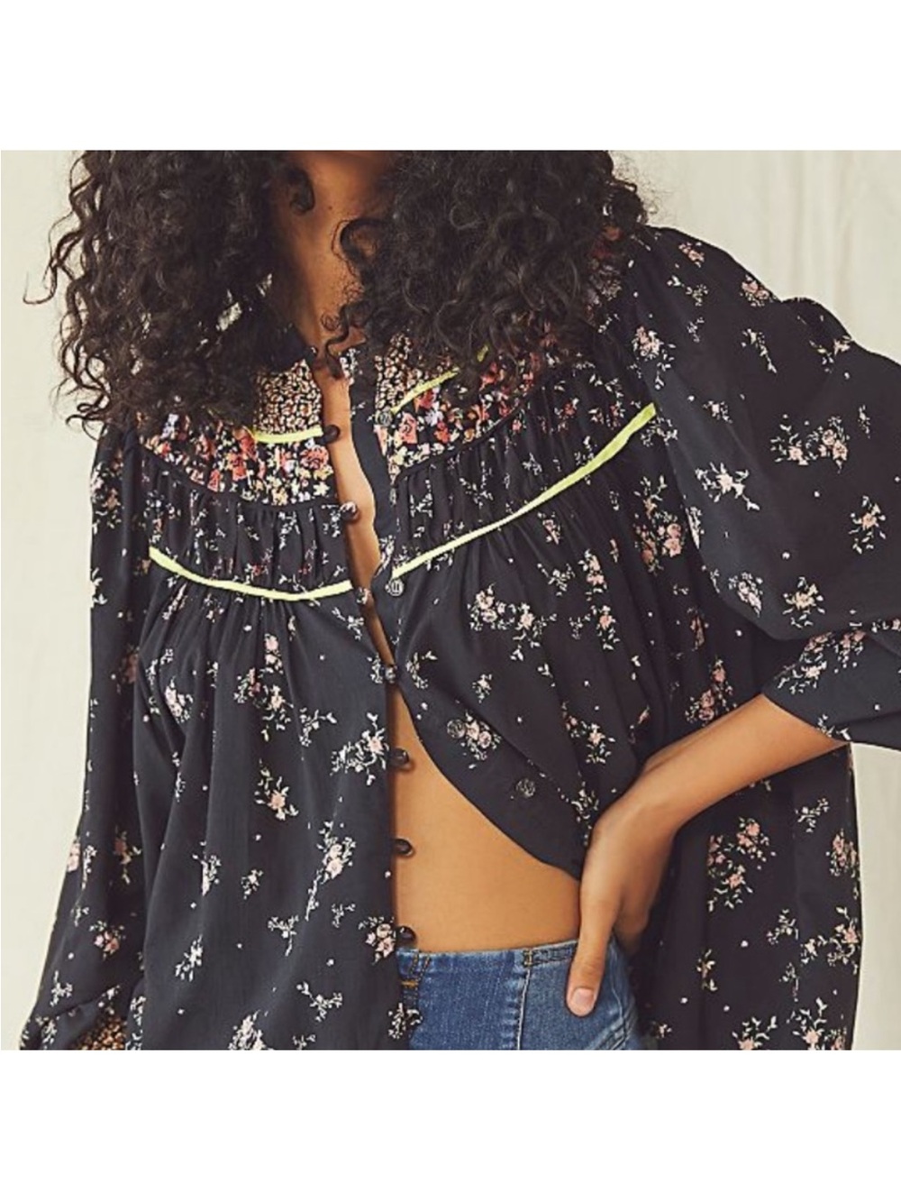 Free people printed Paloma shirt